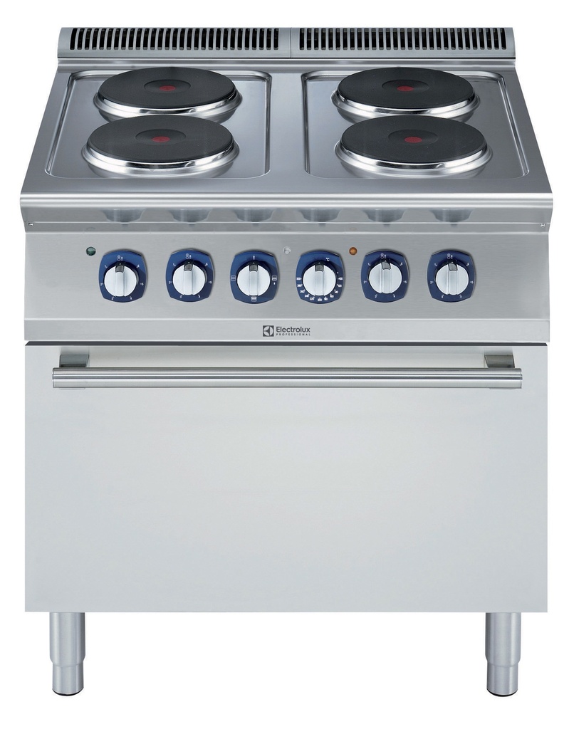 Sporák, EL, 4 x 2,6 kW, na elektrickej rúre, š. 800 mm