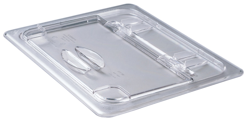 Veko na gastronádobu s výklopnou časťou 1/2, 26,5x32,5 cm, priehľadný PC