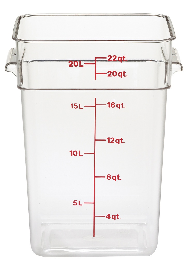 Nádoba na uskladnenie potravín CamSQUARE s objemom 20,8 l, PC