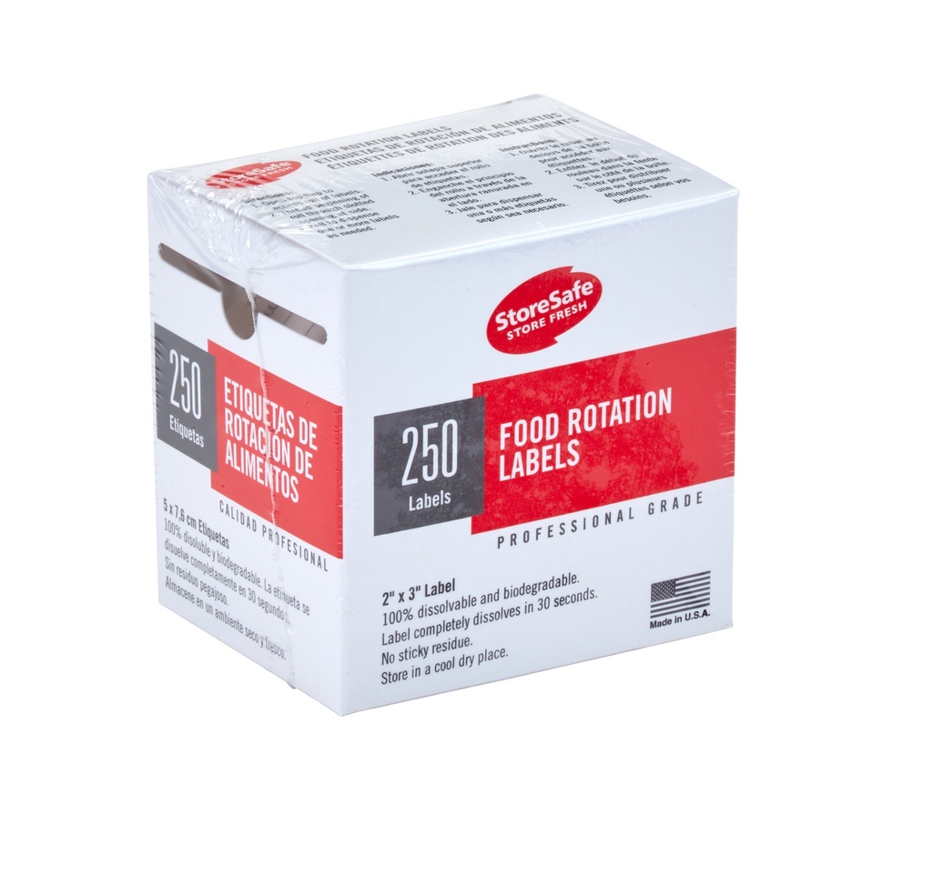 Etikety na označenie potravín s riadkami 5 x 7,6 cm, 24 roliek po 250 ks