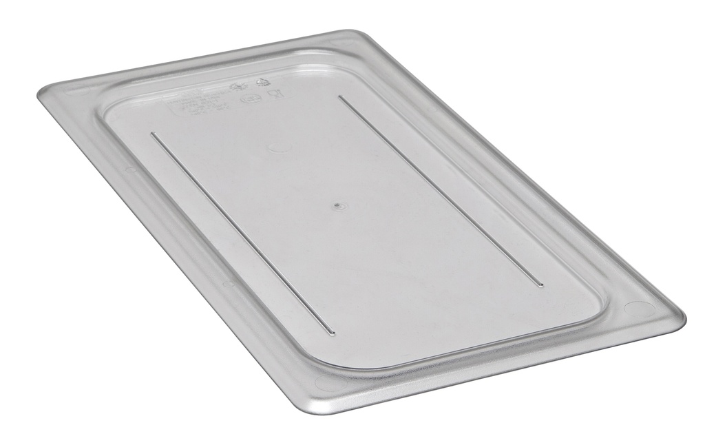 Veko na gastronádobu 1/3, 17,6x32,5 cm, hladká, priehľadný PC