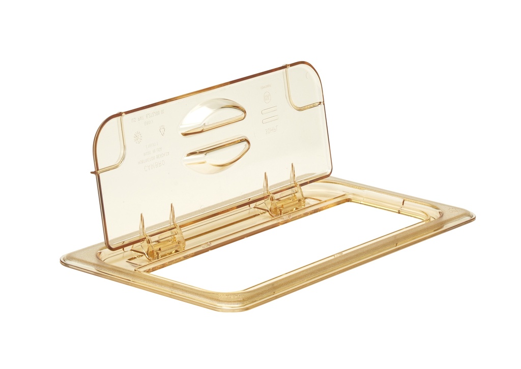 Vyklápacie veko na gastronádobu H-PAN 1/3, 17,6x32,5 cm, jantár