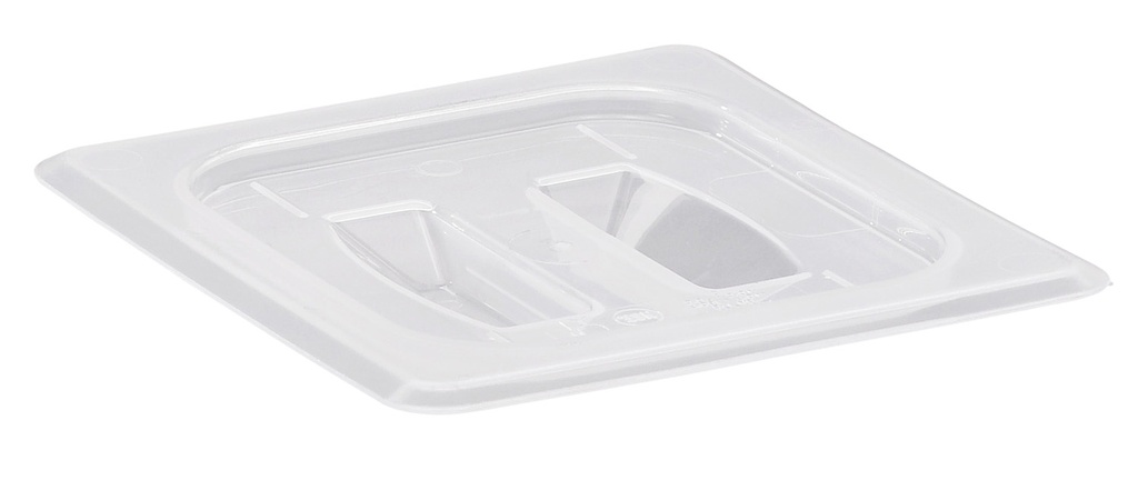 Veko s rukoväťou na nádobu na potraviny GN  1/6, 16,2 x 17,6 cm, priesvitný PP 