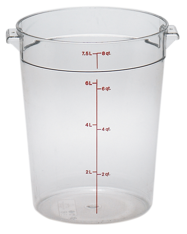 Nádoba na uskladnenie potravín CAMWEAR ROUND s objemom 7,6 l, priehľadný PC