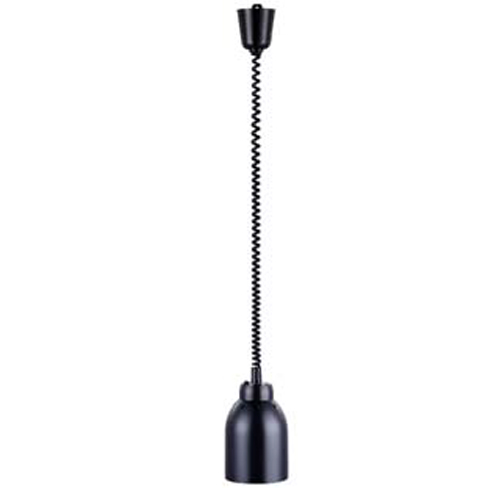 Lampa infra závesná, čierna