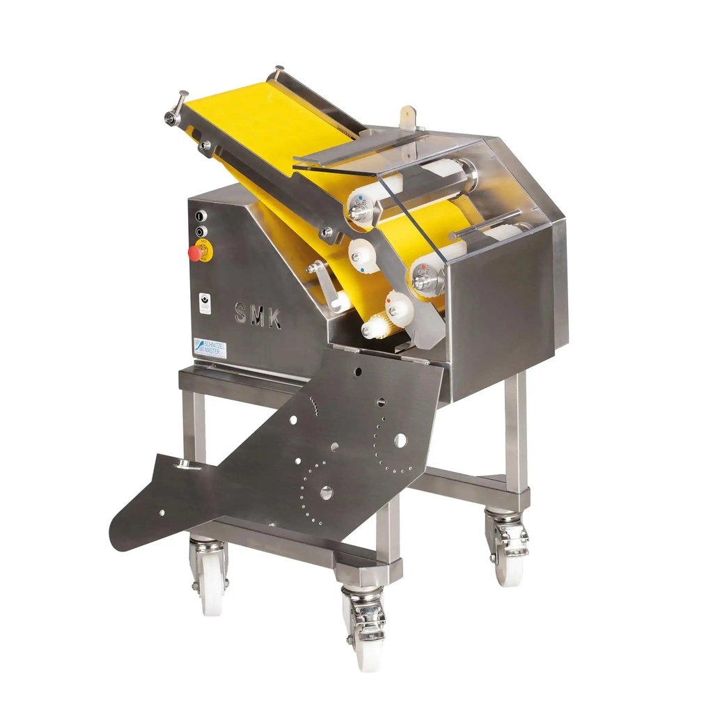 Naklepávač mäsa automatický, pásový 200 kg