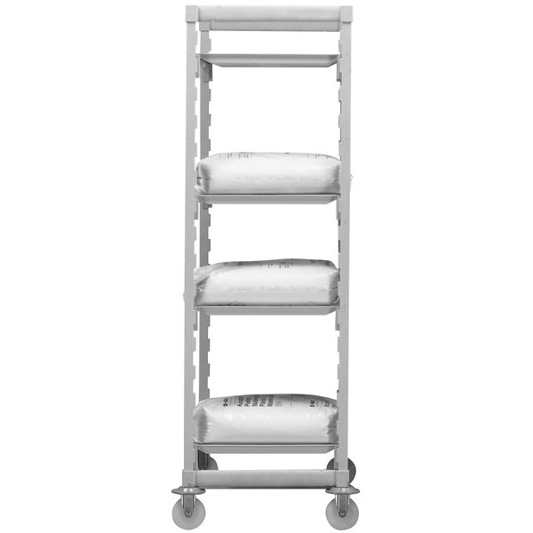 Mobilný regál Premium s 2 stojkami a 4 plnými policami, 4 kolieska s brzdou, hĺbka 600 mm, výška 1790 mm