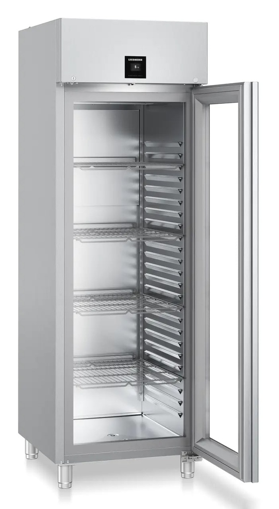 Chladiaca skriňa Perfection GN 2/1, nerez, ventilované chladenie, presklené dvere, 625 l