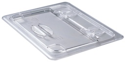 [20CWL135] Veko na gastronádobu s výklopnou časťou 1/2, 26,5x32,5 cm, priehľadný PC