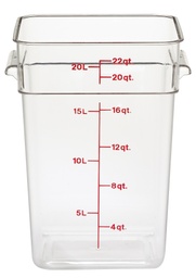 Nádoba na uskladnenie potravín CamSQUARE s objemom 20,8 l, PC