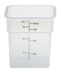 [4SFSPP190] Nádoba na uskladnenie potravín CAMSQUARE s objemom 3,8 l, priehľadný PC PP