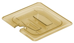 [60HPCHN150] Veko s rukoväťou a výrezom na gastronádobu H-PAN 1/6, 16,2x17,6 cm, jantár