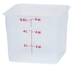 [6SFSPP190] Nádoba na uskladnenie potravín CAMSQUARE s objemom 5,7 l, priehľadný PC PP