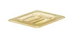 [80HPCH150] Veko s rukoväťou na gastronádobu H-PAN 1/8, 16,12x13,17 cm, jantár