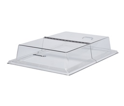 [RD1826CWH135] Hranatá pokrievka na tácku - v strede s pántom, PC, 67,2 x 47,9 cm, výška 13 cm