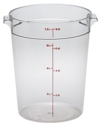 [RFSCW8135] Nádoba na uskladnenie potravín CAMWEAR ROUND s objemom 7,6 l, priehľadný PC