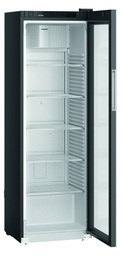 [MRFvd 4011 744] Chladnička s presklennými dverami a dynamickým chladením, 400 l, čierna