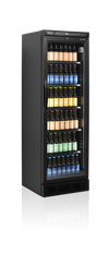 [CEV425 BLACK] Chladiaca skriňa, presklené dvere, čierna, 372 l