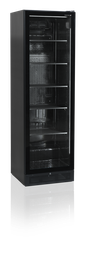 [SCU1425 frameless] Chladiaca skriňa presklené dvere, čierna